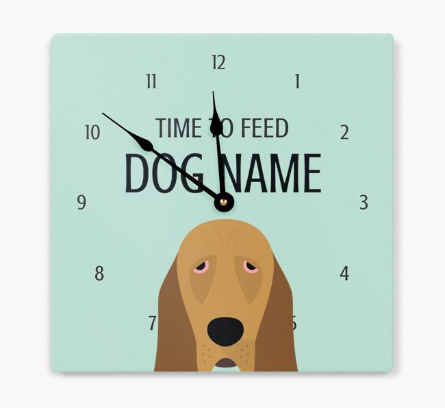 Time To Feed: Personalized {breedFullName} Wall Clock